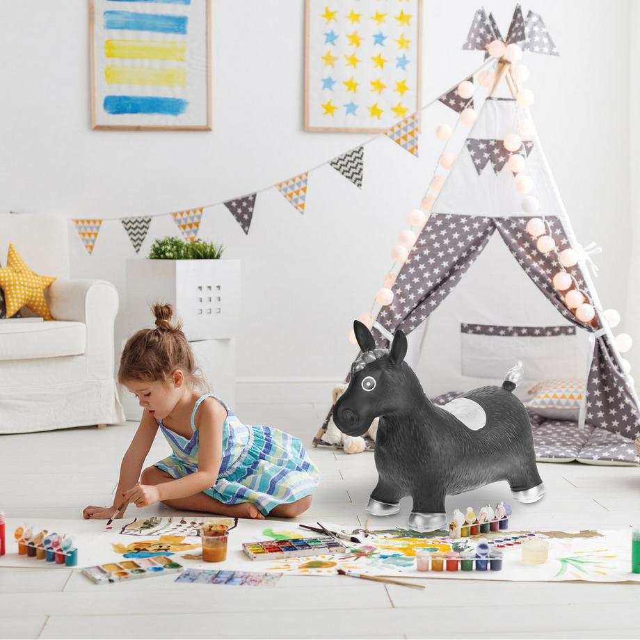 B2X  Cheval gonflable noir 