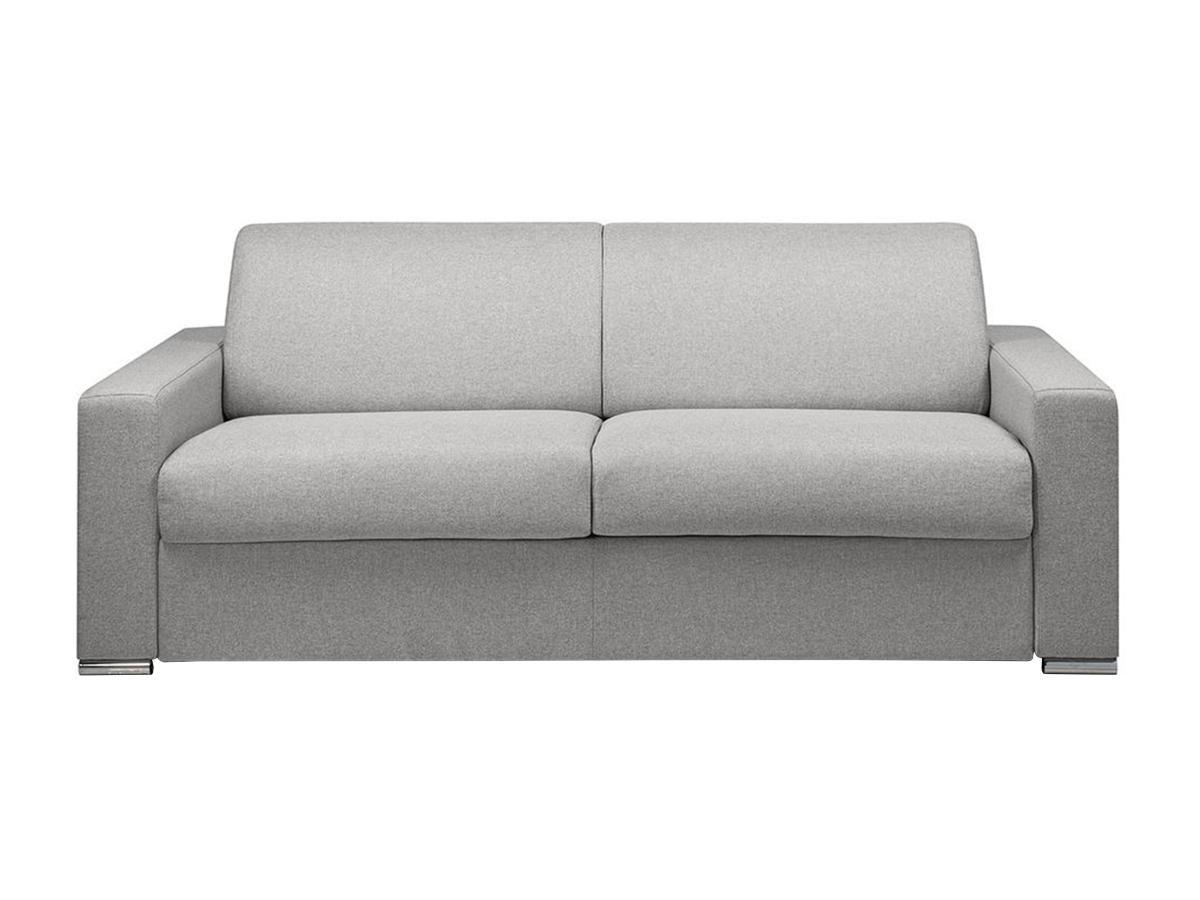 LINEA SOFA Canapé 4 places conible express en tissu CALITO Couchage lattes largesMatelas  
