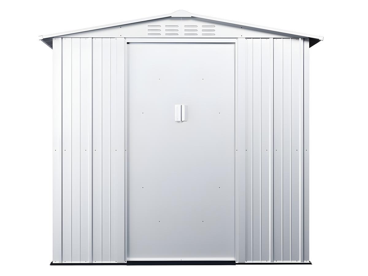 Vente-unique Gartenhaus Gerätehaus - Stahl - Grau - 2,36 m² - LINUS  