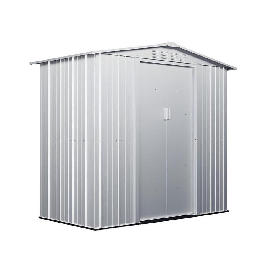 Abri de jardin métal en acier galvanisé gris 2,36 m² LINUS