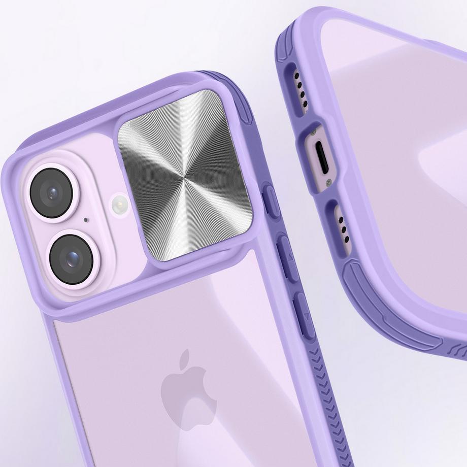 Avizar  Coque iPhone 16 Plus Contour Violet 