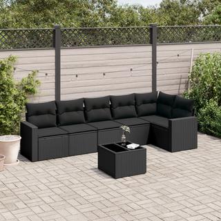 VidaXL set divano da giardino Polirattan  