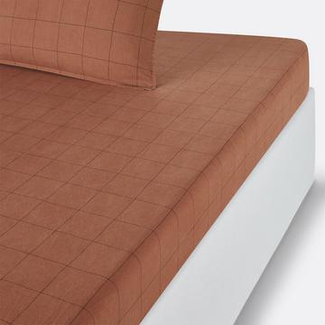 Drap housse coton lavé Monille