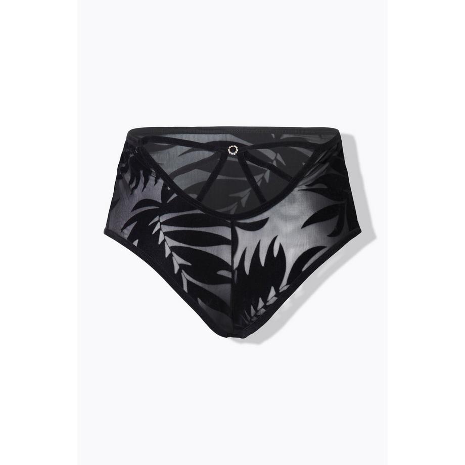 Ulla Popken Wild Leaves Imprimé Velours Culotte  