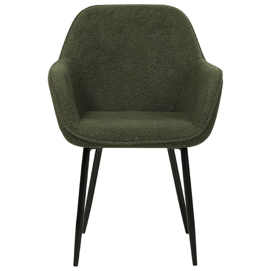 Beliani Esszimmerstuhl 2er Set aus Bouclé Modern ALDEN  