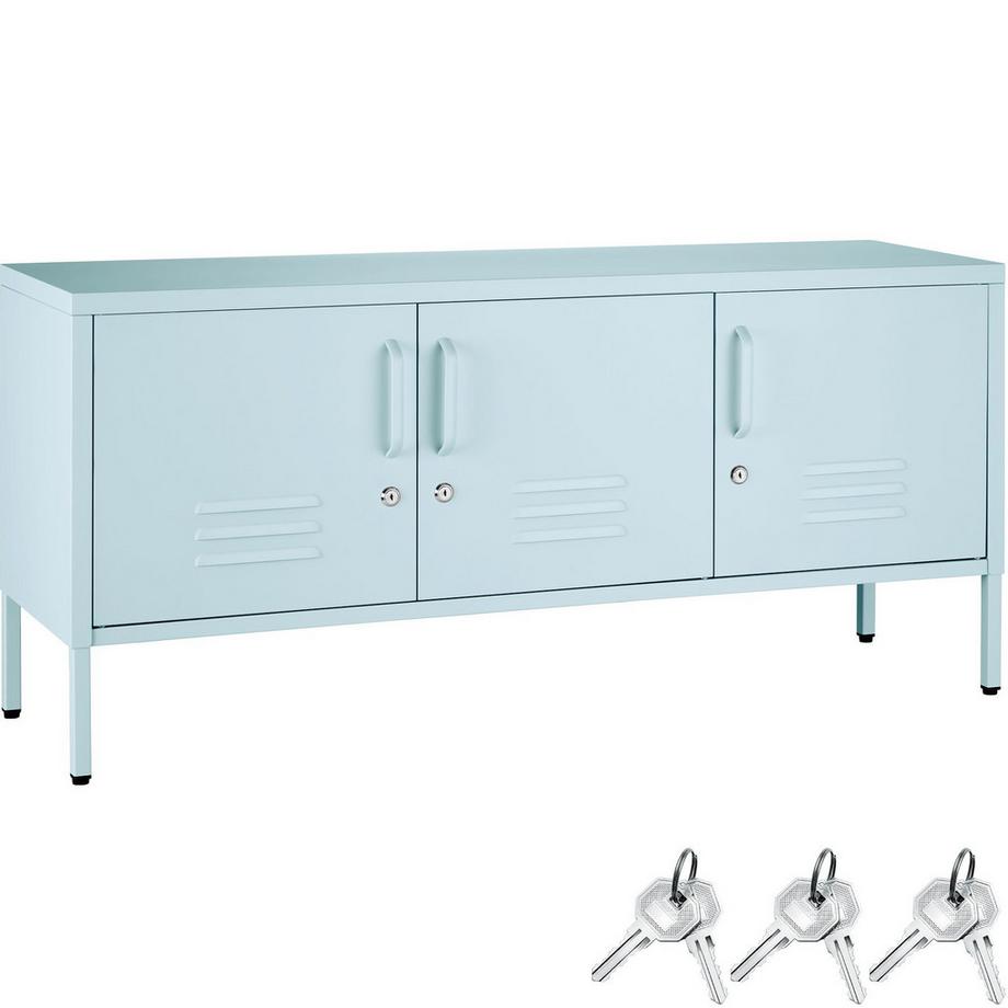Sideboard Baker 3 Türen mit Magnetverschluss, einzeln abschließbar verstellbarer Zwischenboden