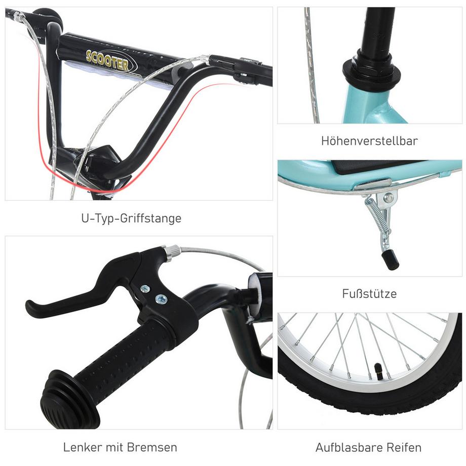 HOMCOM  Trottinette pour enfants 