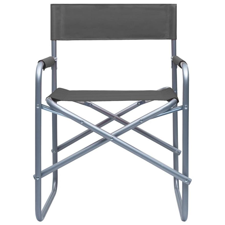 VidaXL Chaise de metteur en scène métal  
