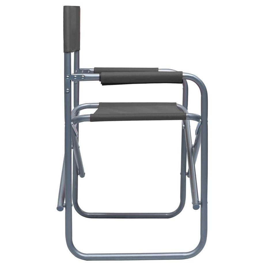 VidaXL Chaise de metteur en scène métal  