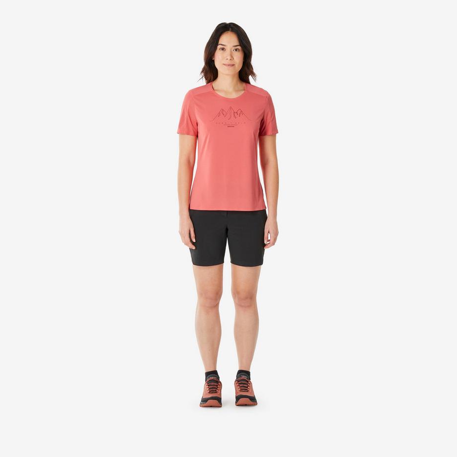 QUECHUA  -Trekking-T-Shirt mit kurzen Ärmeln, MH500 