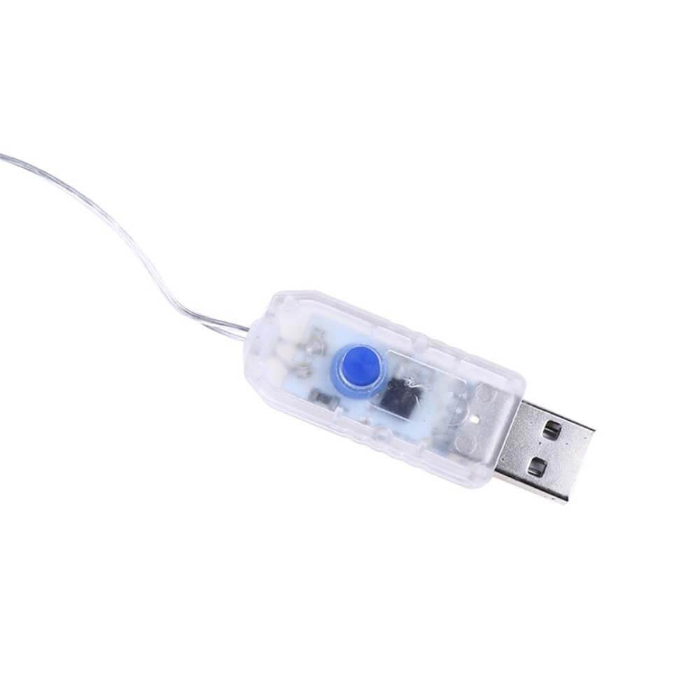 Cover-Discount Vorhang Lichterkette USB 3x3m 300 Led  