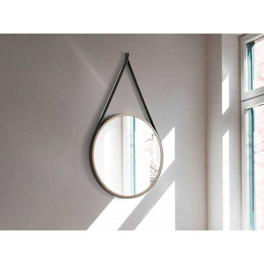 ANGEL CERDA Wandspiegel Runden Walnuss  