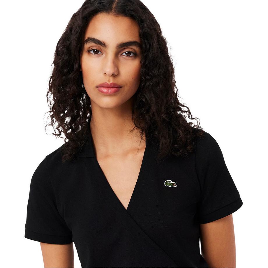 LACOSTE Robe Portefeuille Manches Courtes  