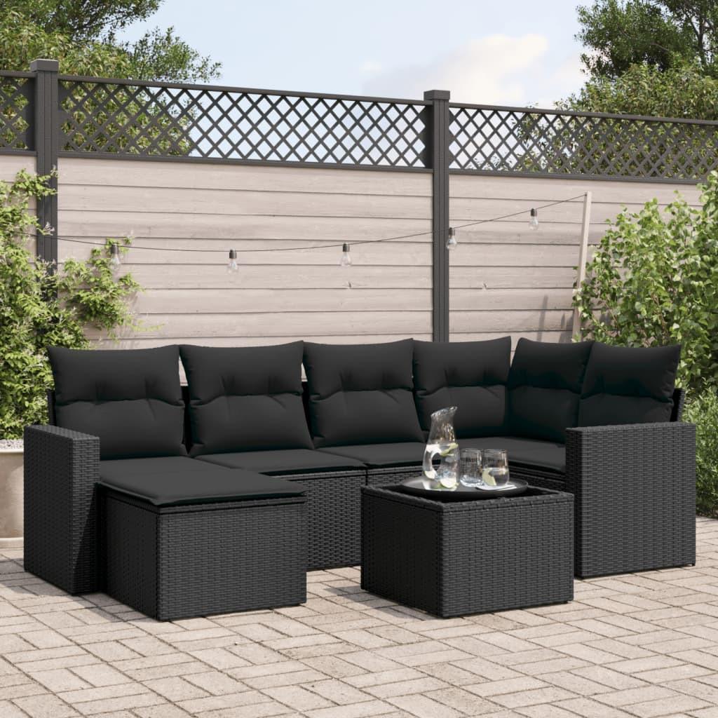 VidaXL set divano da giardino Polirattan  