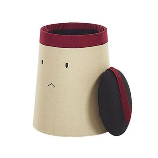 Beliani Pouf en Lin synthétique Moderne SAMURAI  