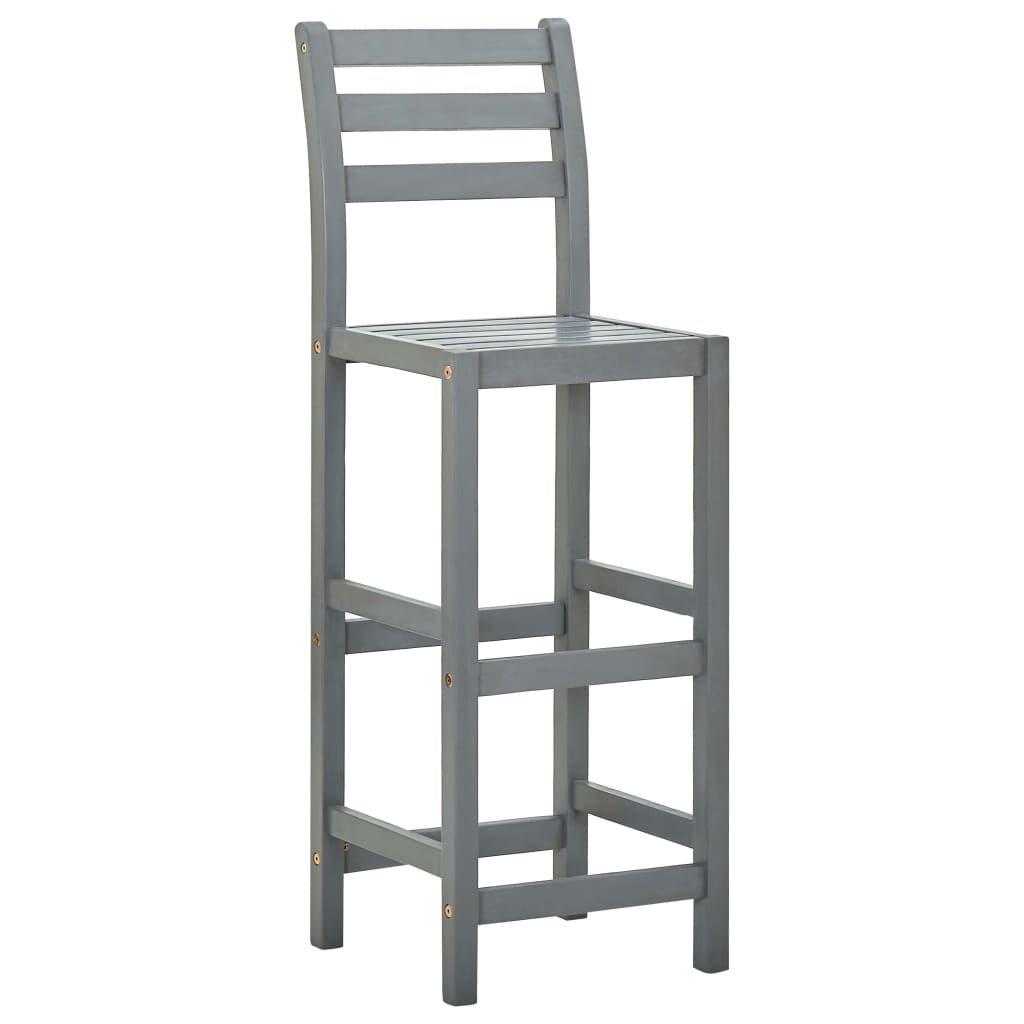 VidaXL Tabouret de bar bois d'acacia  