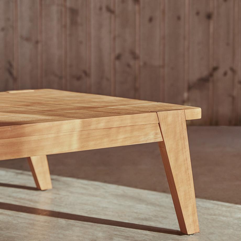 Tikamoon Table basse de jardin en teck massif Olia  