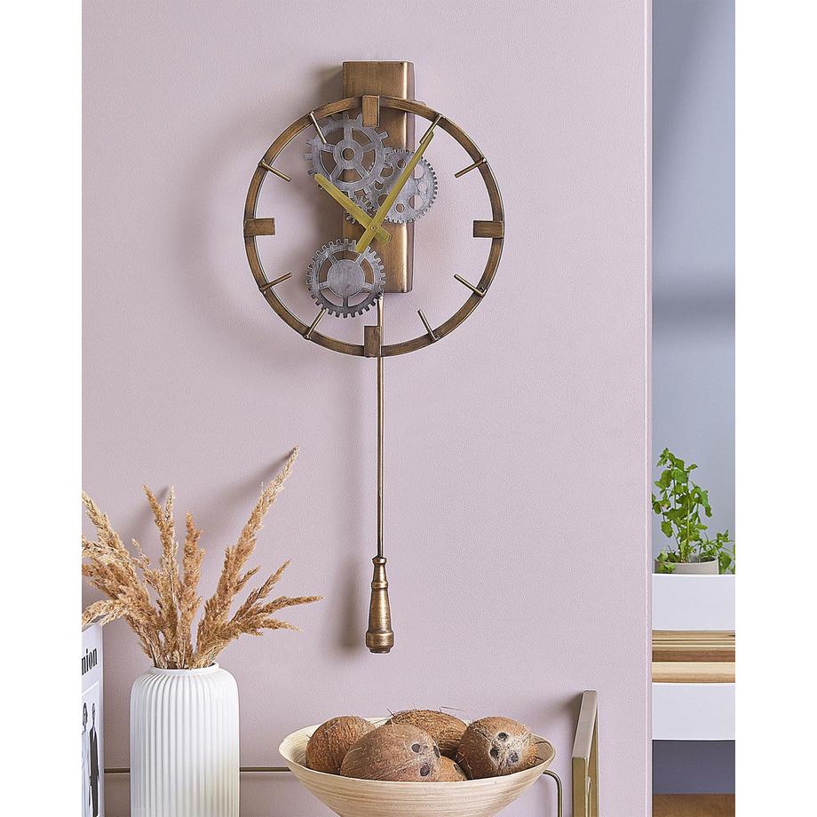 Beliani Wanduhr aus Eisen  MARCOTE  