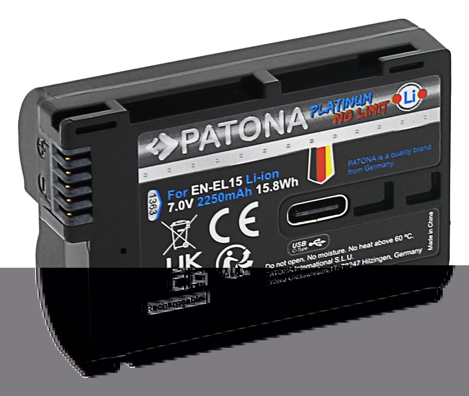 Patona  PATONA 1363 batterie de caméra/caméscope Lithium-Ion (Li-Ion) 2250 mAh 