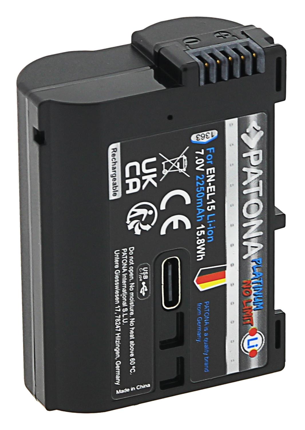 Patona  PATONA 1363 Batteria per fotocamera/videocamera Ioni di Litio 2250 mAh 