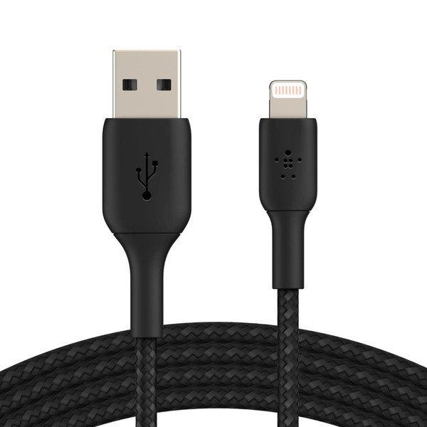 belkin  USB Kabel (USB A, Lightning, Schwarz, 1 m 