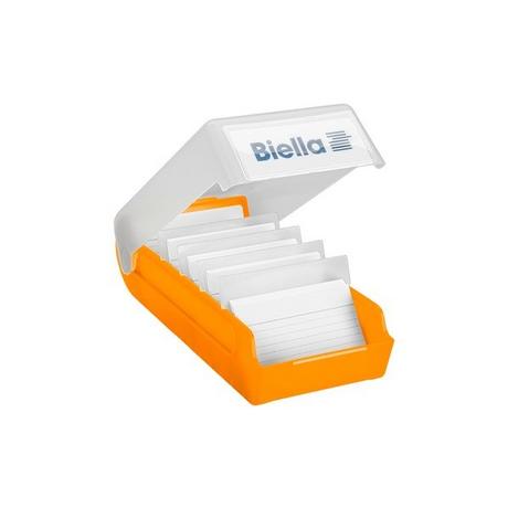 Biella  BIELLA Learn Box Lernkartei A8 208851.635 orange transluzen 