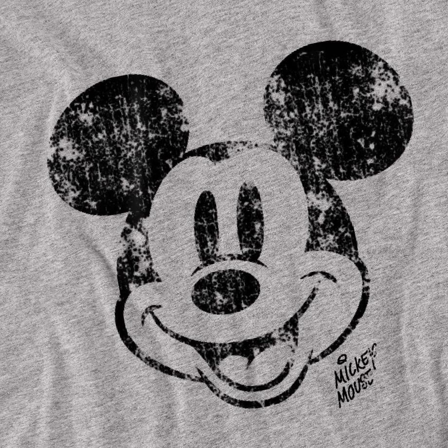 Disney Mickey Mouse Distressed Face T-Shirt  