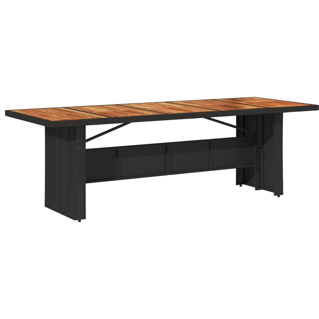 VidaXL Table de jardin rotin synthétique  