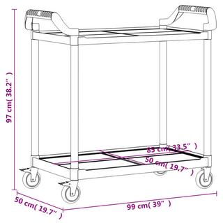 VidaXL Chariot polypropylène  