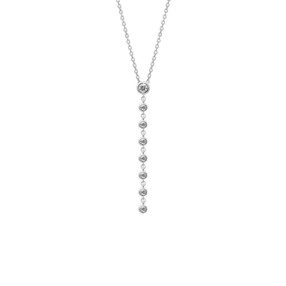 Y-Collier 2406 Plaqué rhodium