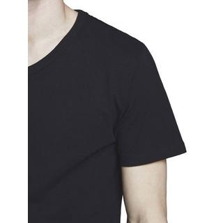 JACK & JONES  T-Shirt  2er Pack Bequem sitzend-JACBASIC V-NECK TEE 2PK 