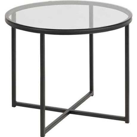 mutoni Table d'appoint Boss noir 55x55x45  