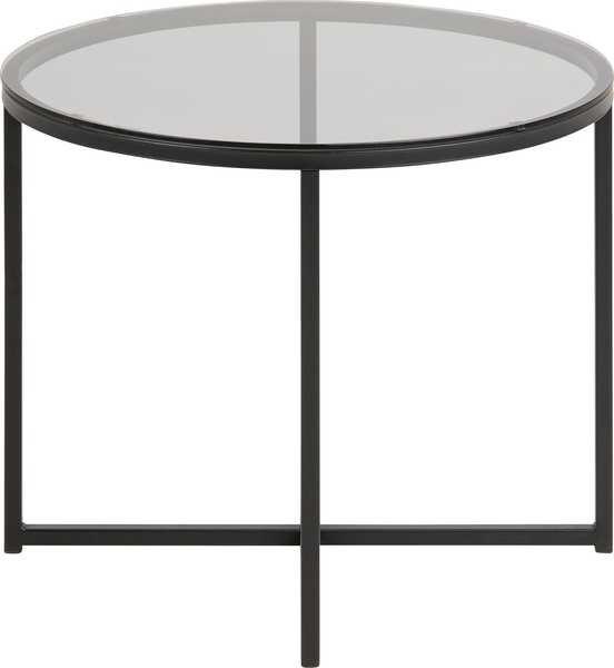 mutoni Table d'appoint Boss noir 55x55x45  