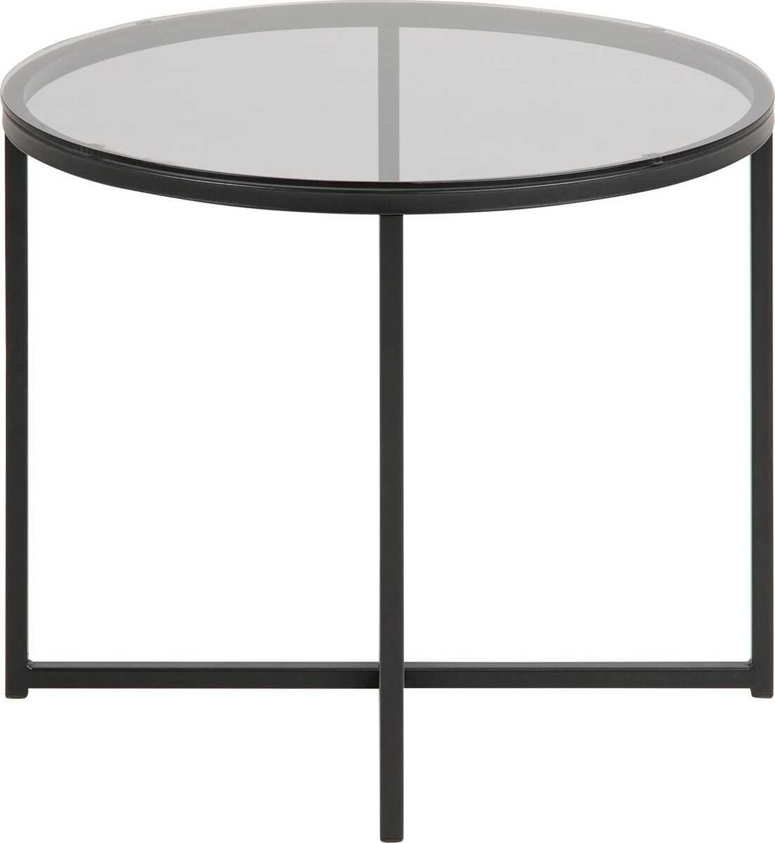 mutoni Table d&#039;appoint Boss noir 55x55x45  