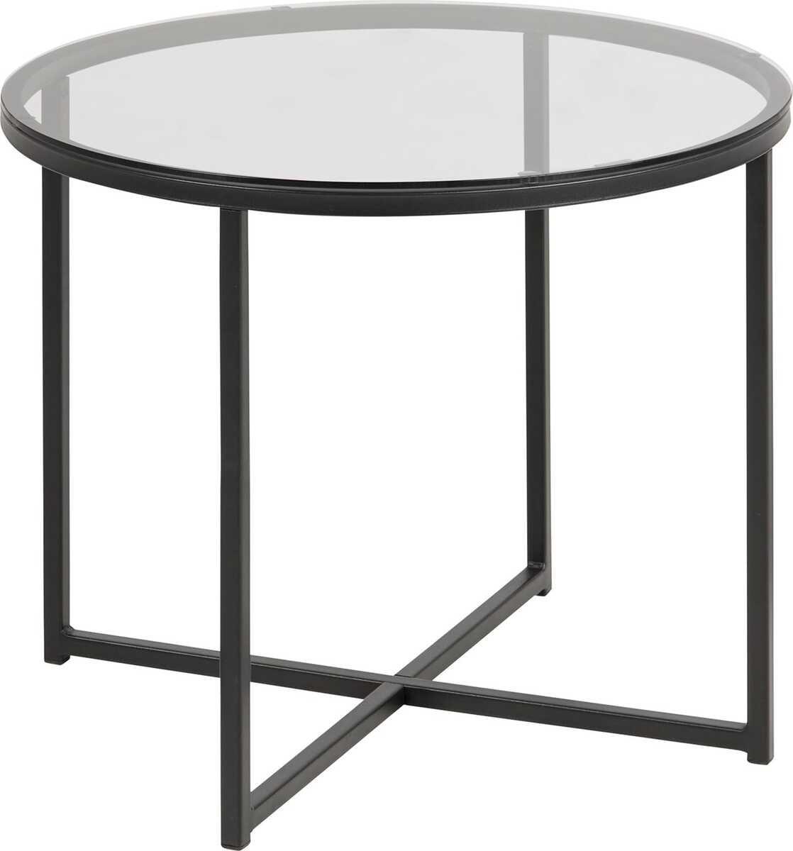 mutoni Table d&#039;appoint Boss noir 55x55x45  