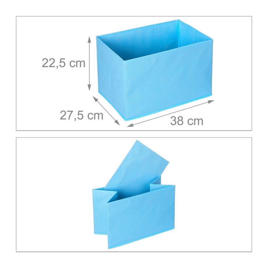 B2X Scaffale per bambini con 4 cassetti in tessuto  