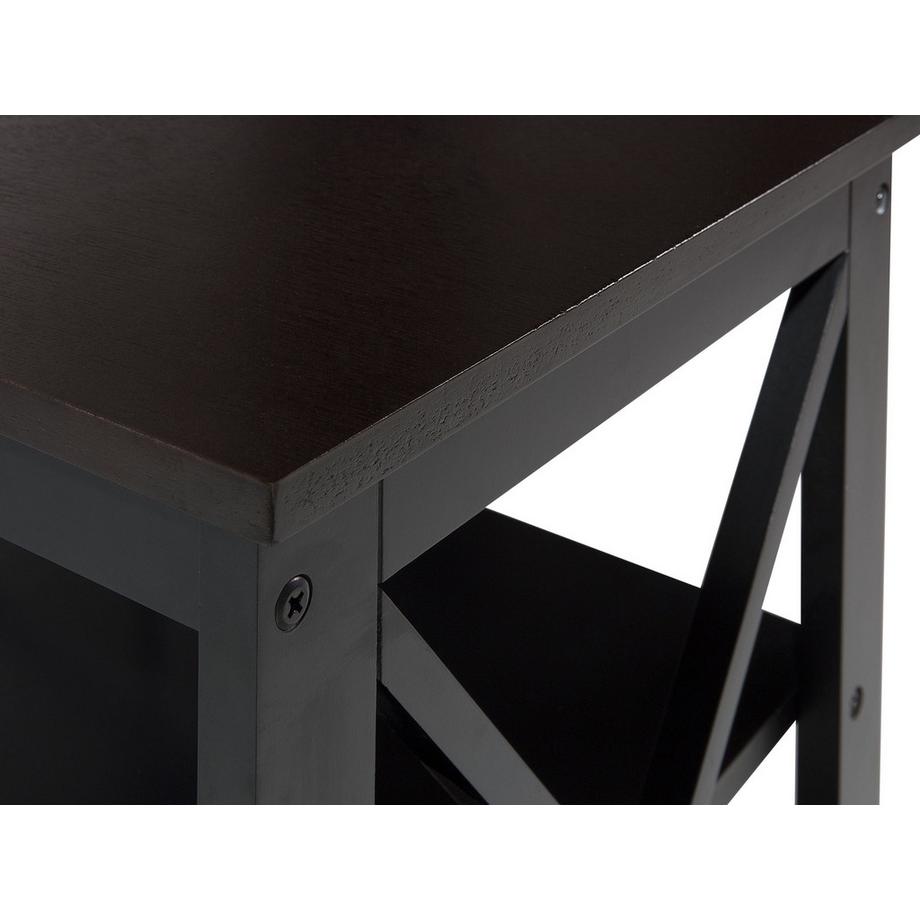 Beliani Table d'appoint en MDF Rustique FOSTER  