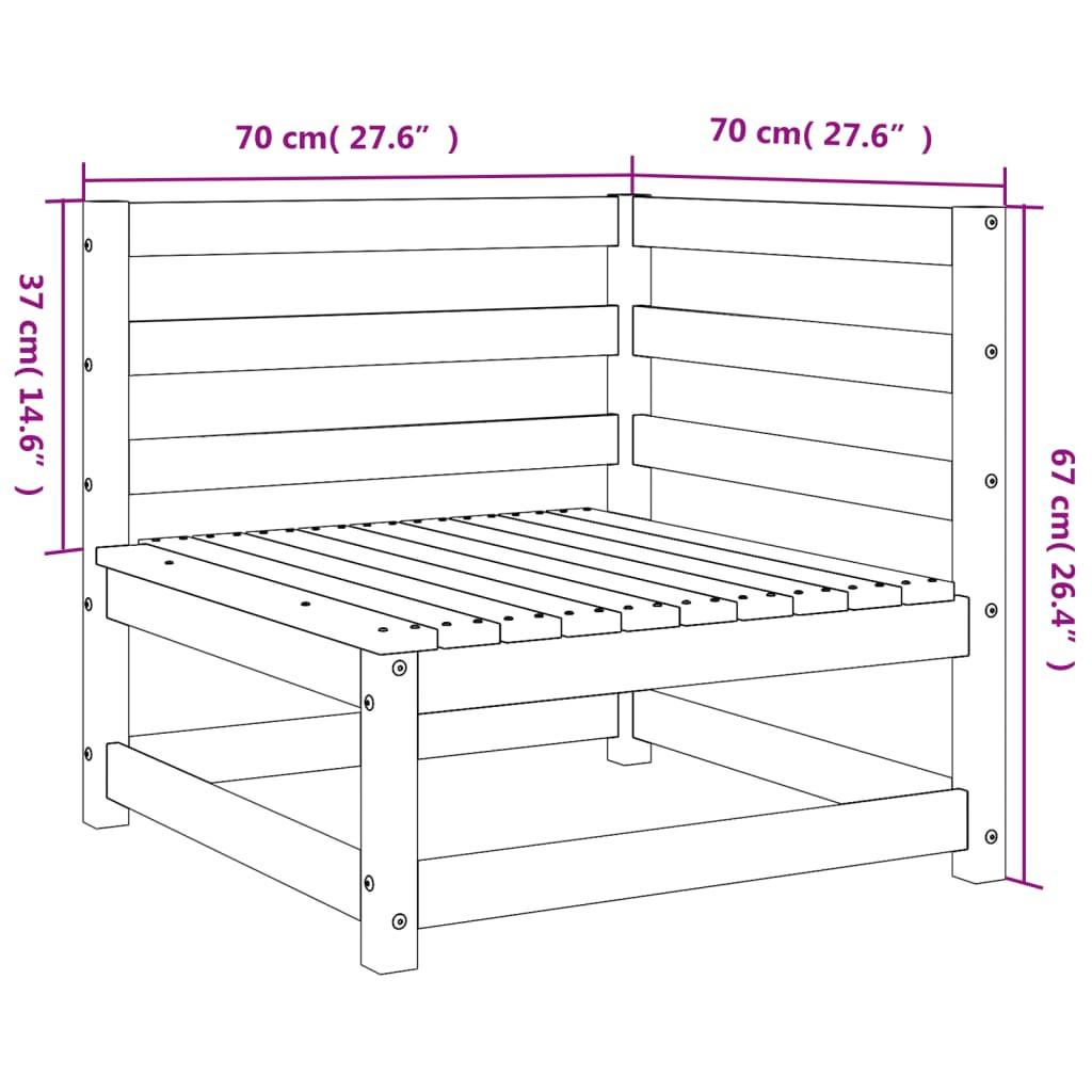 VidaXL Gartensofa kiefernholz  