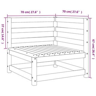 VidaXL Gartensofa kiefernholz  