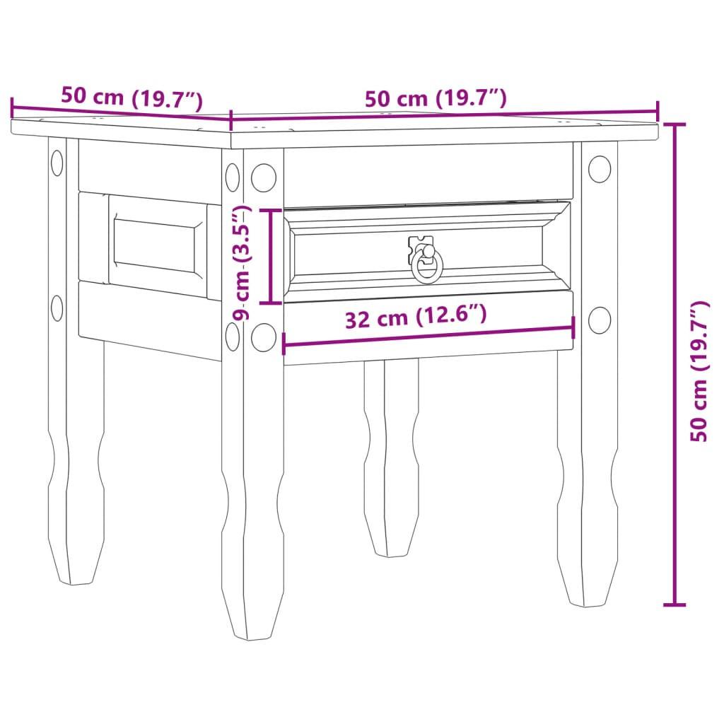 VidaXL tavolino Legno di pino  