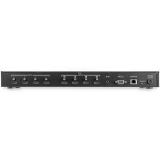 STARTECH  StarTech.com Matrice Switch HDMI 4x4 con controllo Audio e Ethernet - Switch Video HDMI 4K 60Hz - Splitter HDMI 2.0 montabile a rack con telecomando 