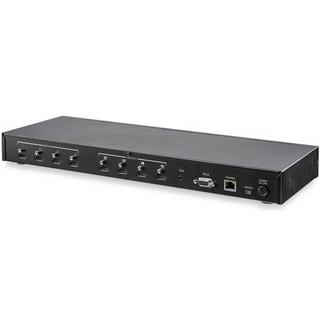 STARTECH  StarTech.com Matrice Switch HDMI 4x4 con controllo Audio e Ethernet - Switch Video HDMI 4K 60Hz - Splitter HDMI 2.0 montabile a rack con telecomando 