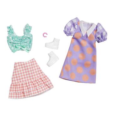 Fashions 2er-Pack Polka-farbige Puppenkleidung