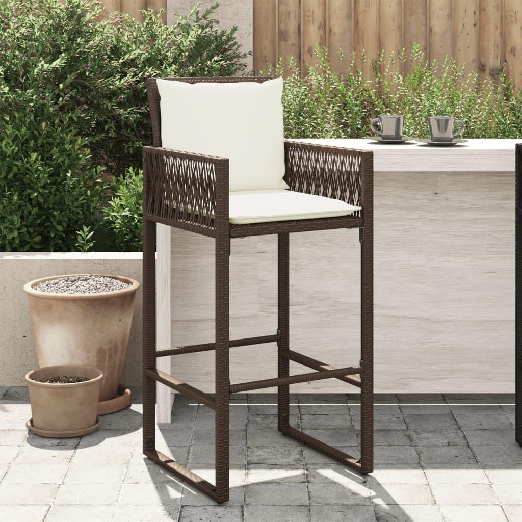 VidaXL Tabouret de bar de jardin rotin synthétique  