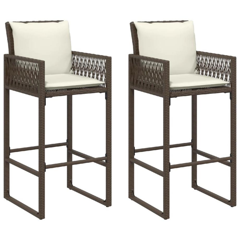 Tabouret de bar de jardin rotin synthétique