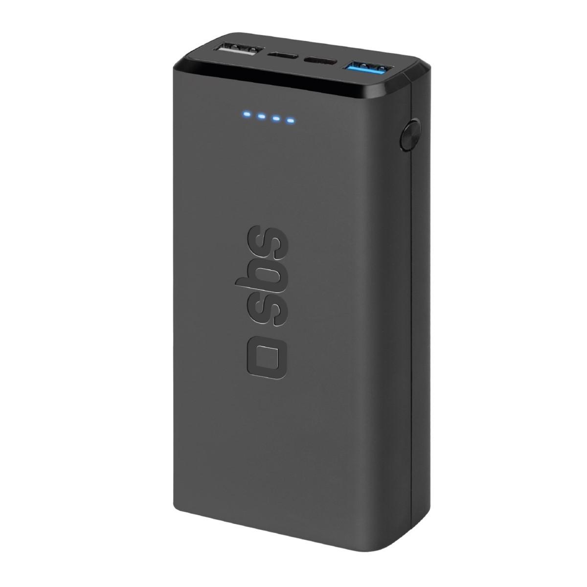 SBS  Fast charge powerbank: 20,000 mAh, 2 USB 