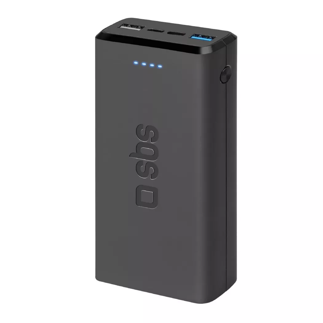 SBS - Fast charge powerbank: 20,000 mAh, 2 USB