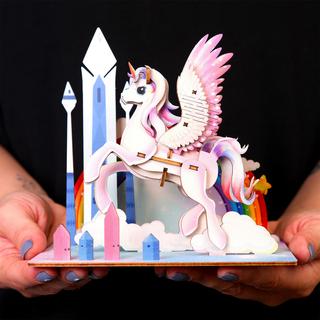 Escape Welt  Licorne - modèle 3D en bois 