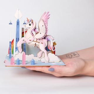 Escape Welt  Licorne - modèle 3D en bois 