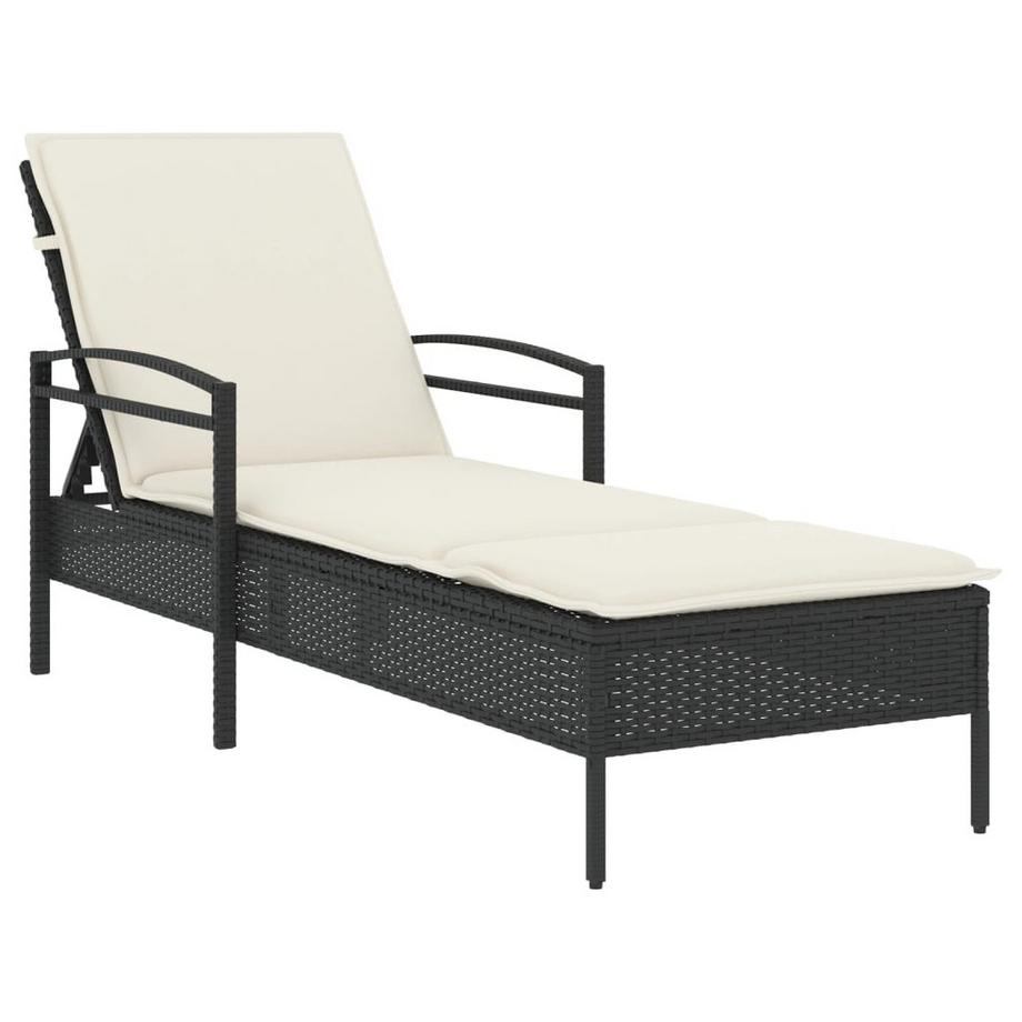 Chaise longue rotin synthétique